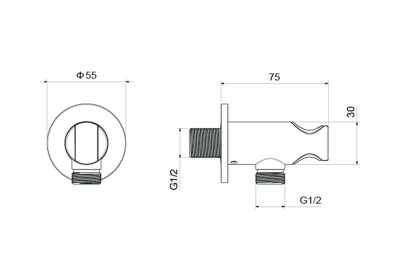 Шланговое подсоединение с держателем AQUATEK (AQ2460CR)