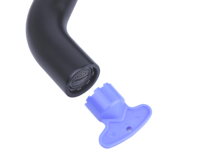 Смеситель на раковину SCANDI черный матовый (1451B)