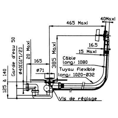 Слив-перелив автоматический Jacob Delafon (E70174-CP)