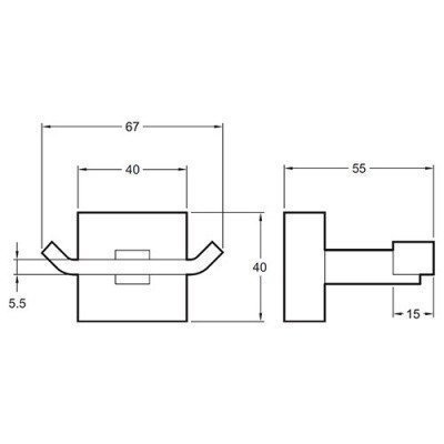 Крючок Jacob Delafon - EO CLASSIQUE (E77867-CP)