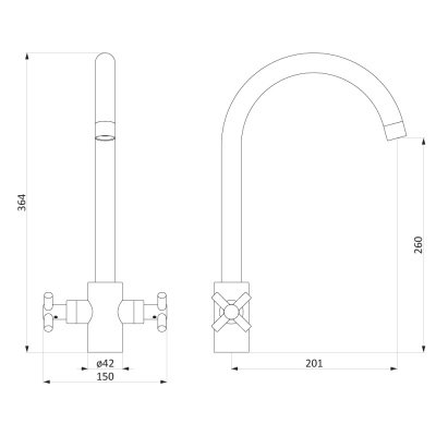 Смеситель для кухни Damixa Neo Classic (270000000)