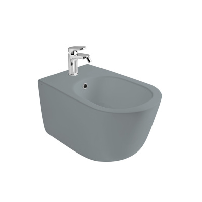 Биде подвесное 550х360мм., AXA Eva, серый матовый (8802009)