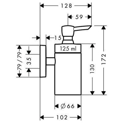 Дозатор для мыла Hansgrohe - PuraVida (41503000)