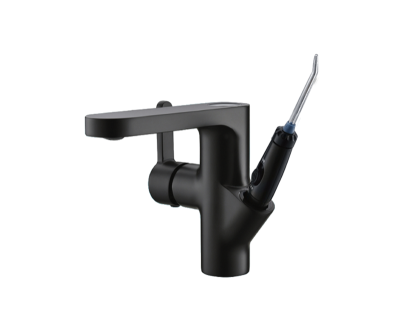 Смеситель с ирригатором (чёрный) (10188B)