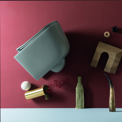 Унитаз подвесной 550х360мм., AXA Eva безободковый, серый матовый (WCWH8801009) Унитаз подвесной 550х360мм., AXA Eva безободковый, серый матовый (WCWH8801009)