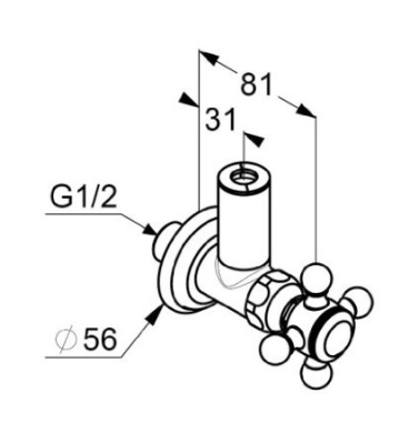 KLUDI 1926 Угловой вентиль DN 15 (518430520) KLUDI 1926 Угловой вентиль DN 15 (518430520)