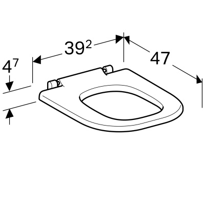 Сиденье для унитаза Geberit 
Renova Comfort
 (572840000)