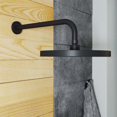 Кронштейн для верхнего душа, черный, IDDIS (001BB35i61)