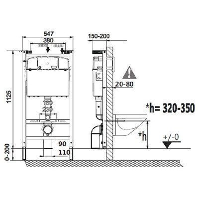 Унитаз с системой инсталляции Roca - Gap ПЭК (893104100)