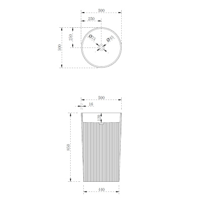 Раковина отдельностоящая ABBER Stein голубая (AS2501Blau) Раковина отдельностоящая ABBER Stein голубая (AS2501Blau)