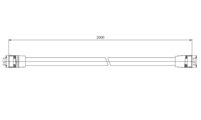Шланг для душа 200см AQUATEK, матовый черный (AQ2112MB)