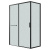 Душ.ограждение 120.K33.05.1280.21.02 Style (120*80*195) черный матовый, стекло шиншилла, 2 места (120.K33.05.1280.21.02)