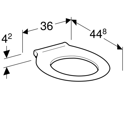 Сиденье для унитаза Geberit 
Renova Comfort
 (572860000)