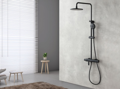 Смеситель Lemark Bronx для душа термостатический (LM3772BL)