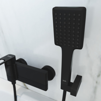 Смеситель для ванны, черный, Slide, IDDIS (SLIBL00i02)