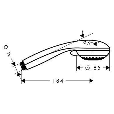 Ручной душ Hansgrohe - Crometta 85 (28563000)