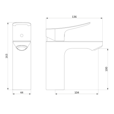Смесители для раковины Damixa Apollo (220210000)