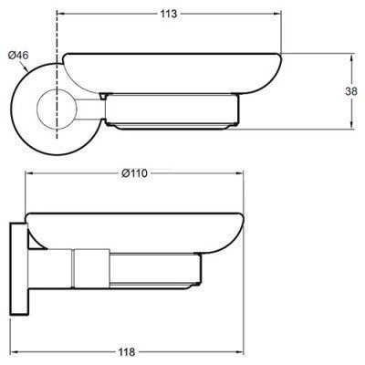Мыльница Jacob Delafon - EO CLASSIQUE (E77827-CP)