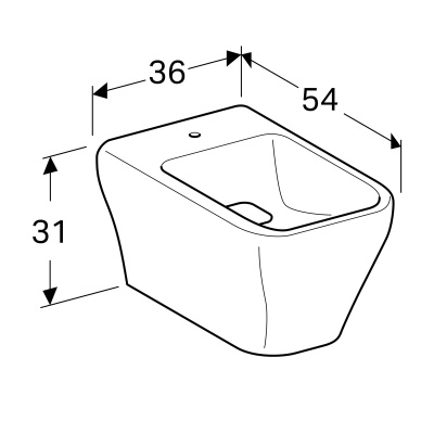 Биде подвесное Geberit 
myDay
 (235450600)