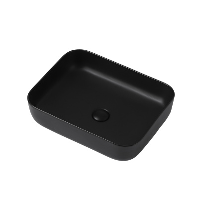 Раковина накладная ABBER Rechteck черная матовая (AC2202MB)