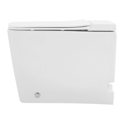 Унитаз ABBER Rechteck приставной белый с импульсным смывом (AC1213P)