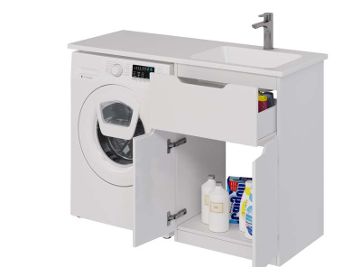 Умывальник мебельный Dreja Wing 120 L (чаша слева) (100120L)