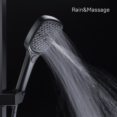 Лейка для душа, черная, Slide, IDDIS (SLI3F0Bi18)