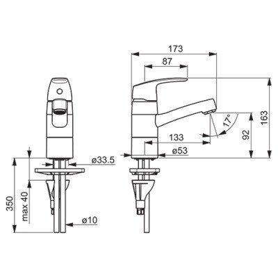 Oras Safira Смеситель для умывальника (1015F)