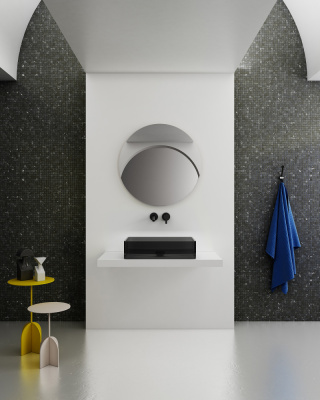 Раковина накладная прозрачная ABBER Kristall (AT2803Onyx)