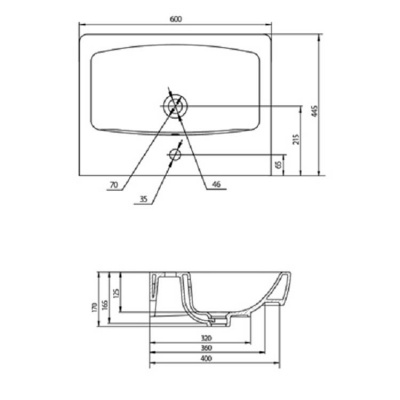 Раковина Акватон - Нео-60 (1WH302186)