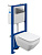 Комплект Cersanit CREA SQUARE CO DPL EO slim + LINK PRO + TWINS хром глянцевый (64443)