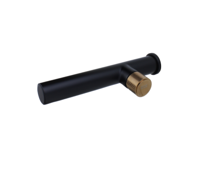 Смеситель настенный AVANTGARDE черный/ розовое золото (2021MH)