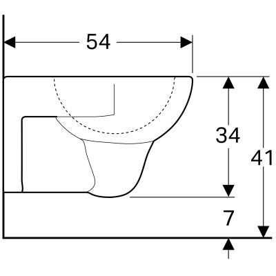 Унитаз подвесной Geberit Renova (203040000)
