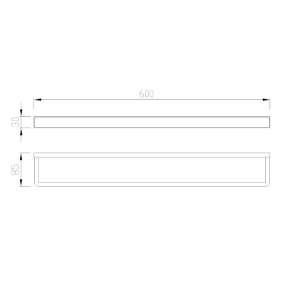 Полотенцедержатель ABBER Westen хром (AA1755) Полотенцедержатель ABBER Westen хром (AA1755)