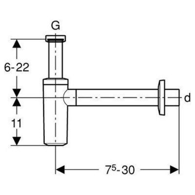 Сифон для умывальника - Geberit (151.035.21.1)