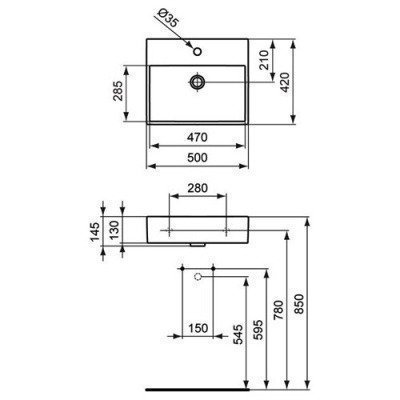 Раковина Ideal Standard - Strada 50x42 (K077701)