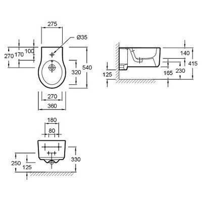 Биде подвесное Jacob Delafon - Formilia Viragio (E4774-00)