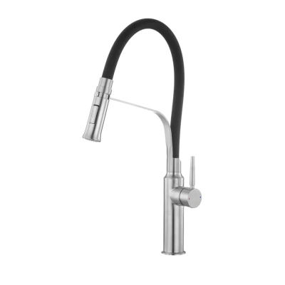 Смеситель AVIVACOM с гибким изливом (Сатин) (SB4926) Смеситель AVIVACOM с гибким изливом (Сатин) (SB4926)