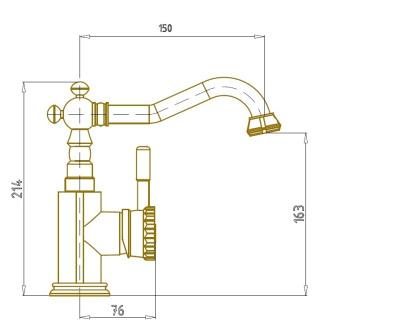 Смеситель на раковину WINDSOR (21788)