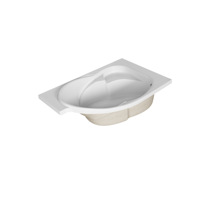 Ванна акриловая 1Marka "ERGONOMIKA" 158-175*110 R (01эрг17511п)