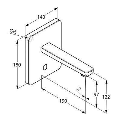 Смеситель для раковины  Kludi  -  ZENTA (3850205)