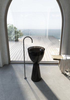 Раковина отдельностоящая прозрачная ABBER Kristall (AT2703Onyx)