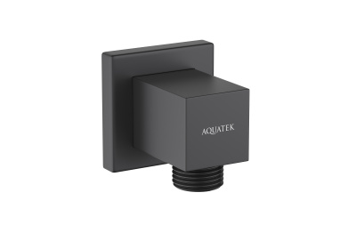 Шланговое подсоединение AQUATEK, матовый черный (AQ2458MB)