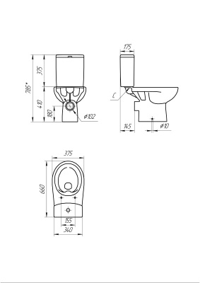 Унитаз-компакт Cersanit NATURE Clean On 011 3/5 DPL EO (S-KO-NTR011-3/5-COn-DL-w) Унитаз-компакт Cersanit NATURE Clean On 011 3/5 DPL EO (S-KO-NTR011-3/5-COn-DL-w)