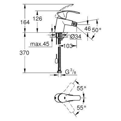 Смеситель для биде Grohe - Eurosmart (32927002)