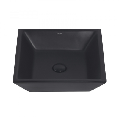 Раковина накладная ABBER Rechteck черная матовая (AC2214MB)