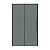 Дверь в нишу 100.K33.01.100.21.10 Galaxy (100*195) черный матовый, стекло тонированное, 1 место (100.K33.01.100.21.10)