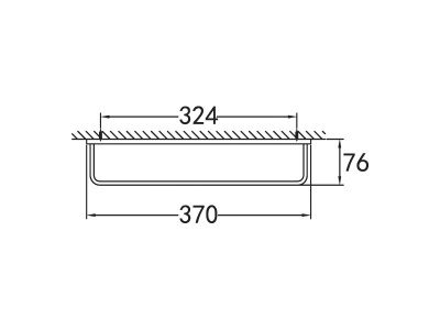 Полотенцедержатель CEZARES MAXIMA, 370х76 (CZR-F-8912A)