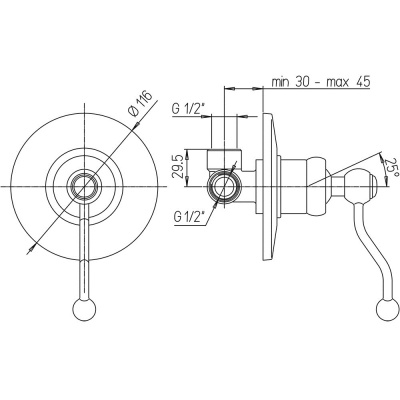 Смеситель
для душа Paini Duomo (88CR690) Смеситель
для душа Paini Duomo (88CR690)
