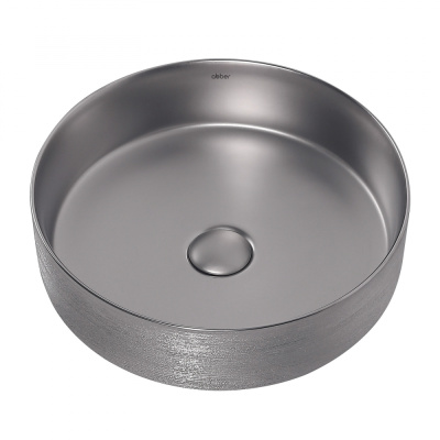 Раковина накладная ABBER Bequem серебро матовое (AC2109BSM)